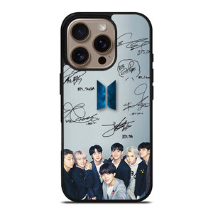 BTS BANGTAN BOYS KPOP KOREA SIGNATURE iPhone 16 Pro Case Cover