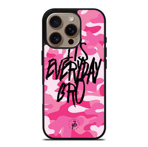 CAMO PINK JAKE PAUL EVERYDAY BRO iPhone 16 Pro Case Cover