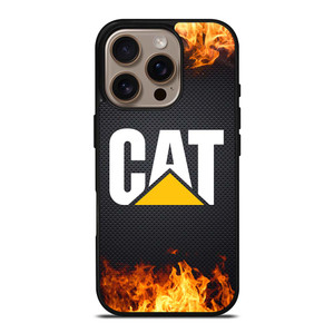 CATERPILLAR CAT TRACTOR LOGO FIRE iPhone 16 Pro Case Cover