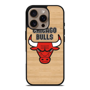 CHICAGO BULLS LOGO WOODEN iPhone 16 Pro Case Cover
