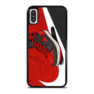 NIKE AIR JORDAN SHOES RED iPhone X / XS Case Cover