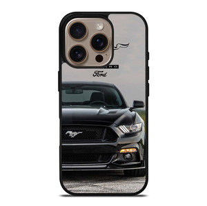 FORD MUSTANG CAR BLACK iPhone 16 Pro Case Cover