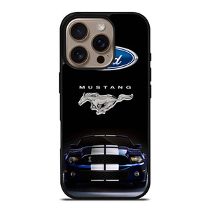 FORD MUSTANG CAR BLUE iPhone 16 Pro Case Cover