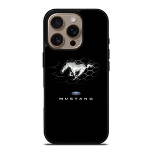 FORD MUSTANG LOGO BLACK iPhone 16 Pro Case Cover