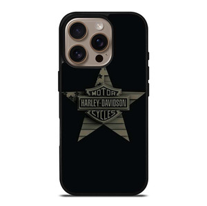 HARLEY DAVIDSON MOTORCYCLES COMPANY LOGO STAR iPhone 16 Pro Case Cover