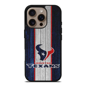 HOUSTON TEXANS WOODEN LOGO iPhone 16 Pro Case Cover