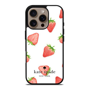 KATE SPADE NEW YORK LOGO STRAWBERRY ICON iPhone 16 Pro Case Cover
