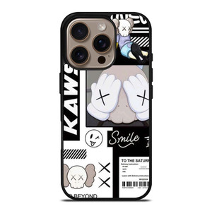 KAWS ICON SMILE iPhone 16 Pro Case Cover