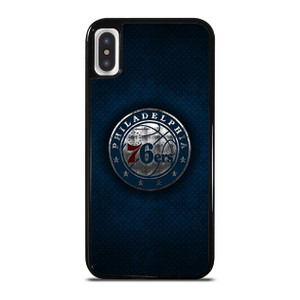 PHILADELPHIA 76ERS METAL LOGO iPhone X / XS Case Cover