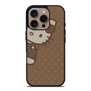 LOUIS VUITTON LV PATTERN LOGO HELLO KITTY iPhone 16 Pro Case Cover