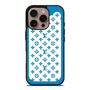 LOUIS VUITTON PATERN ICON LOGO BLUE iPhone 16 Pro Case Cover