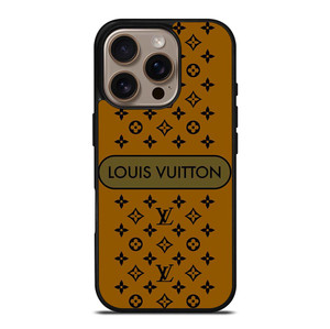 LOUIS VUITTON PATTERN LV LOGO ICON GOLD iPhone 16 Pro Case Cover