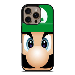 LUIGI SUPER MARIO FACE iPhone 16 Pro Case Cover