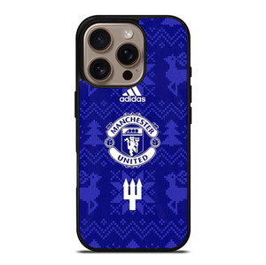 MANCHESTER UNITED FC LOGO FOOTBALL BLUE ICON iPhone 16 Pro Case Cover