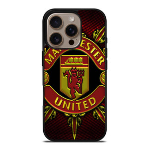MANCHESTER UNITED LOGO ART iPhone 16 Pro Case Cover