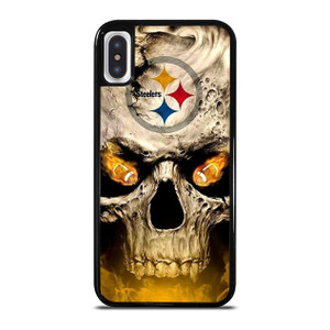 PITTSBURGH STEELERS FOOTBALL SKULL iPhone X / XS Case Cover PITTSBURGH STEELERS FOOTBALL SKULL iPhone X / XS Case Cover