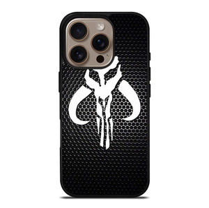 MANDALORIAN METAL CARBON LOGO iPhone 16 Pro Case Cover