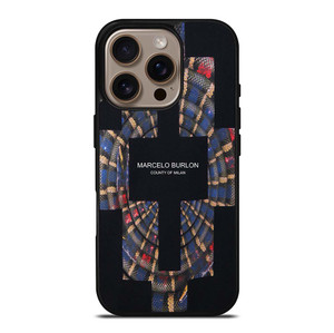 MARCELO BURLON COUNTY OF MILAN LOGO iPhone 16 Pro Case Cover