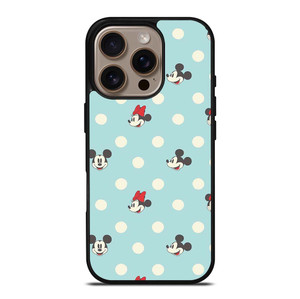 MICKEY AND MINNIE MOUSE DISNEY POLKADOTS iPhone 16 Pro Case Cover