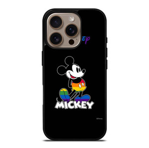 MICKEY MOUSE CARTOON BLACK DISNEY iPhone 16 Pro Case Cover