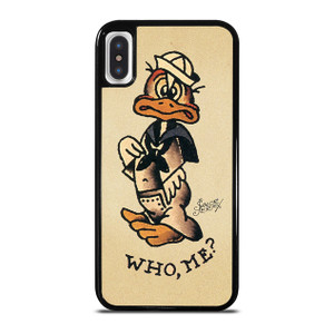 SAILOR JERRY DUCK TATTOO iPhone X / XS Case Cover SAILOR JERRY DUCK TATTOO iPhone X / XS Case Cover