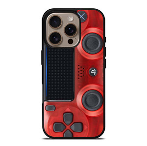 PS4 CONTROLLER PLAY STATION RED iPhone 16 Pro Case Cover