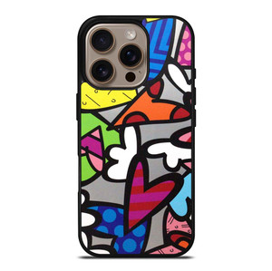 ROMERO BRITTO ABSTRACT LOVE iPhone 16 Pro Case Cover