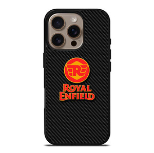 ROYAL ENFIELD MODERN LOGO CARBON iPhone 16 Pro Case Cover