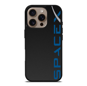 SPACE X LOGO CARBON iPhone 16 Pro Case Cover