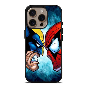 SPIDERMAN VS WOLVERINE MARVEL COMICS iPhone 16 Pro Case Cover