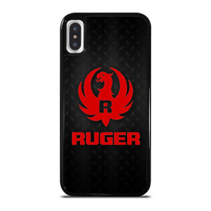 STURM RUGER FIREARM RED METAL iPhone X / XS Case Cover STURM RUGER FIREARM RED METAL iPhone X / XS Case Cover