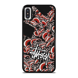 STUSSY CORAL PATTERN iPhone X / XS Case Cover STUSSY CORAL PATTERN iPhone X / XS Case Cover