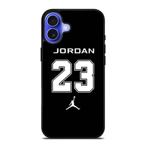 AIR JORDAN 23 BLACK LOGO iPhone 16 Plus Case Cover