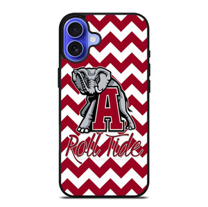 ALABAMA CRIMSON TIDE STRIP ROLL iPhone 16 Plus Case Cover