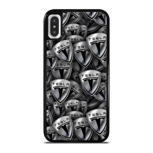 TESLA METAL LOGO COLLAGE iPhone X / XS Case Cover TESLA METAL LOGO COLLAGE iPhone X / XS Case Cover