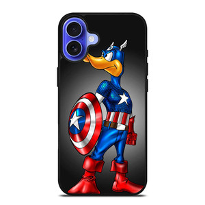 CAPTAIN AMERICA DAFFY DUCK iPhone 16 Plus Case Cover