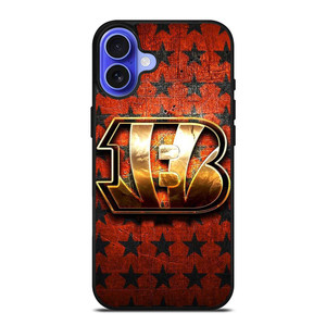 CINCINNATI BENGALS FOOTBALL TEAM LOGO iPhone 16 Plus Case Cover