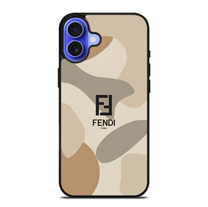 FENDI ROMA LOGO CAMO iPhone 16 Plus Case Cover