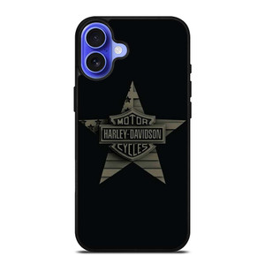 HARLEY DAVIDSON MOTORCYCLES COMPANY LOGO STAR iPhone 16 Plus Case Cover