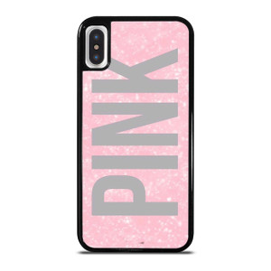 VICTORIA'S SECRET PINK SPARKLE LOGO iPhone X / XS Case Cover VICTORIA'S SECRET PINK SPARKLE LOGO iPhone X / XS Case Cover
