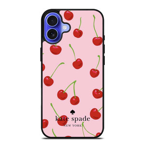 KATE SPADE NEW YORK LOGO CHERRY ICON iPhone 16 Plus Case Cover