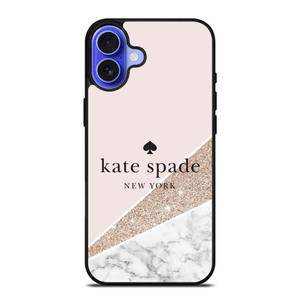 KATE SPADE NEW YORK LOGO SPARKLE MARBLE ICON iPhone 16 Plus Case Cover