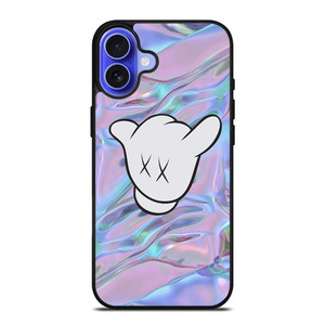 KAWS GLOVES COLORFUL iPhone 16 Plus Case Cover