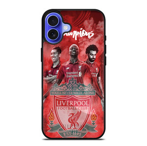 LIVERPOOL FC TRIO FIRMINO MANE SALAH iPhone 16 Plus Case Cover