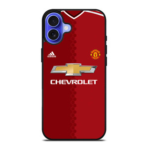MANCHESTER UNITED FC JERSEY iPhone 16 Plus Case Cover
