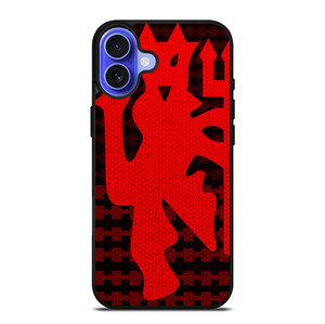 MANCHESTER UNITED RED DEVIL LOGO iPhone 16 Plus Case Cover