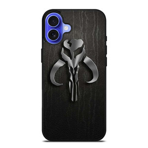 MANDALORIAN LEATHER LOGO iPhone 16 Plus Case Cover