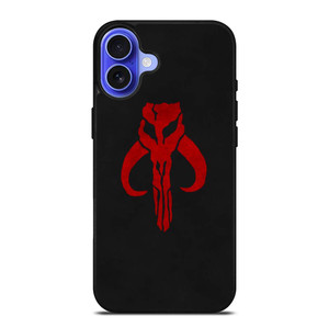 MANDALORIAN RED SKULL LOGO iPhone 16 Plus Case Cover