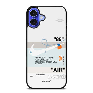 AIR JORDAN OFF WHITE NIKE SNEAKERS iPhone 16 Case Cover