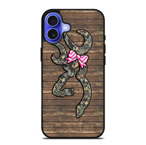 CAMO BROWNING RIBBON iPhone 16 Case Cover
